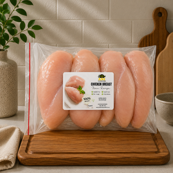Free Range Raw Chicken Breast