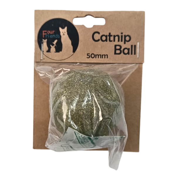 Natural Catnip Ball – 50 mm Enrichment Toy for Cats
