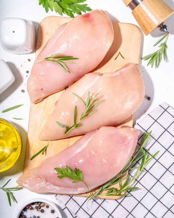 Free Range Raw Chicken Breast