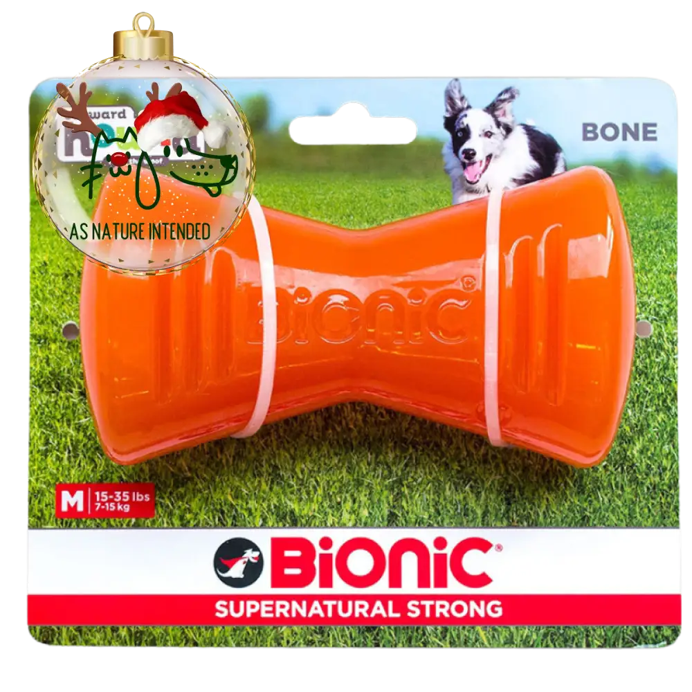 Bionic Bones Medium Red Dog Toys