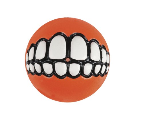 Rogz Grinz Fetch Treat Balls Orange / Medium Accessories