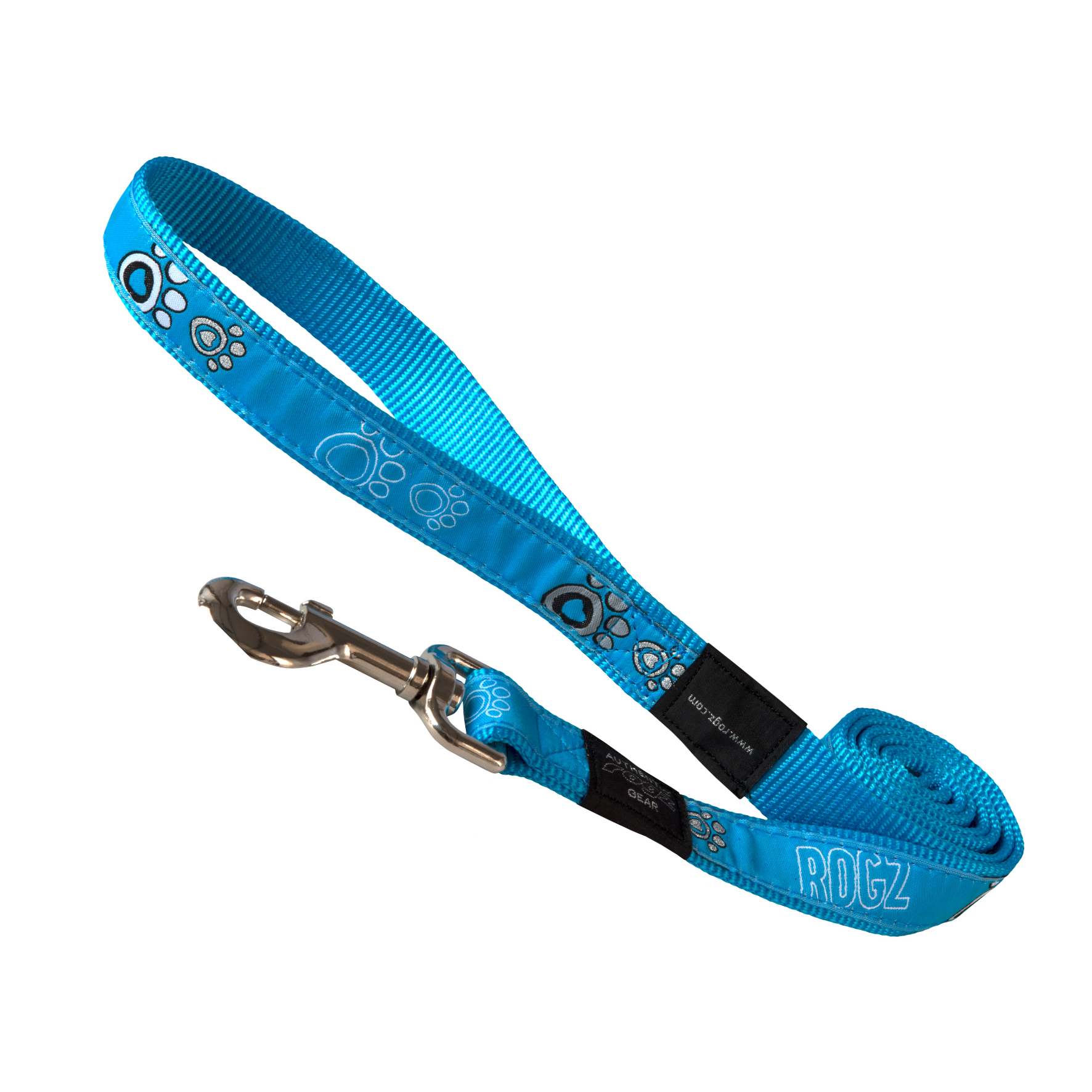 Rogz Lead - Turquoise Paw