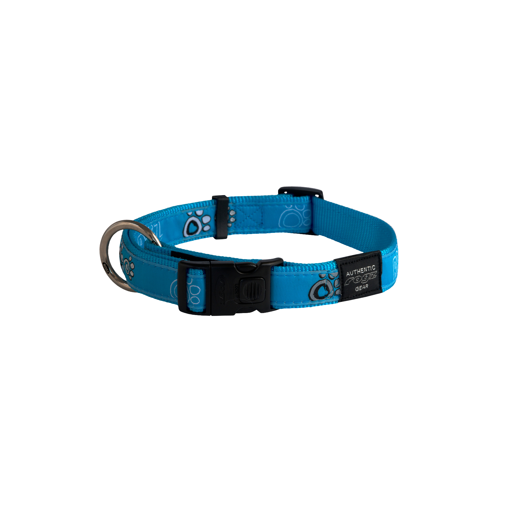 Rogz Collar - Turquoise Paw