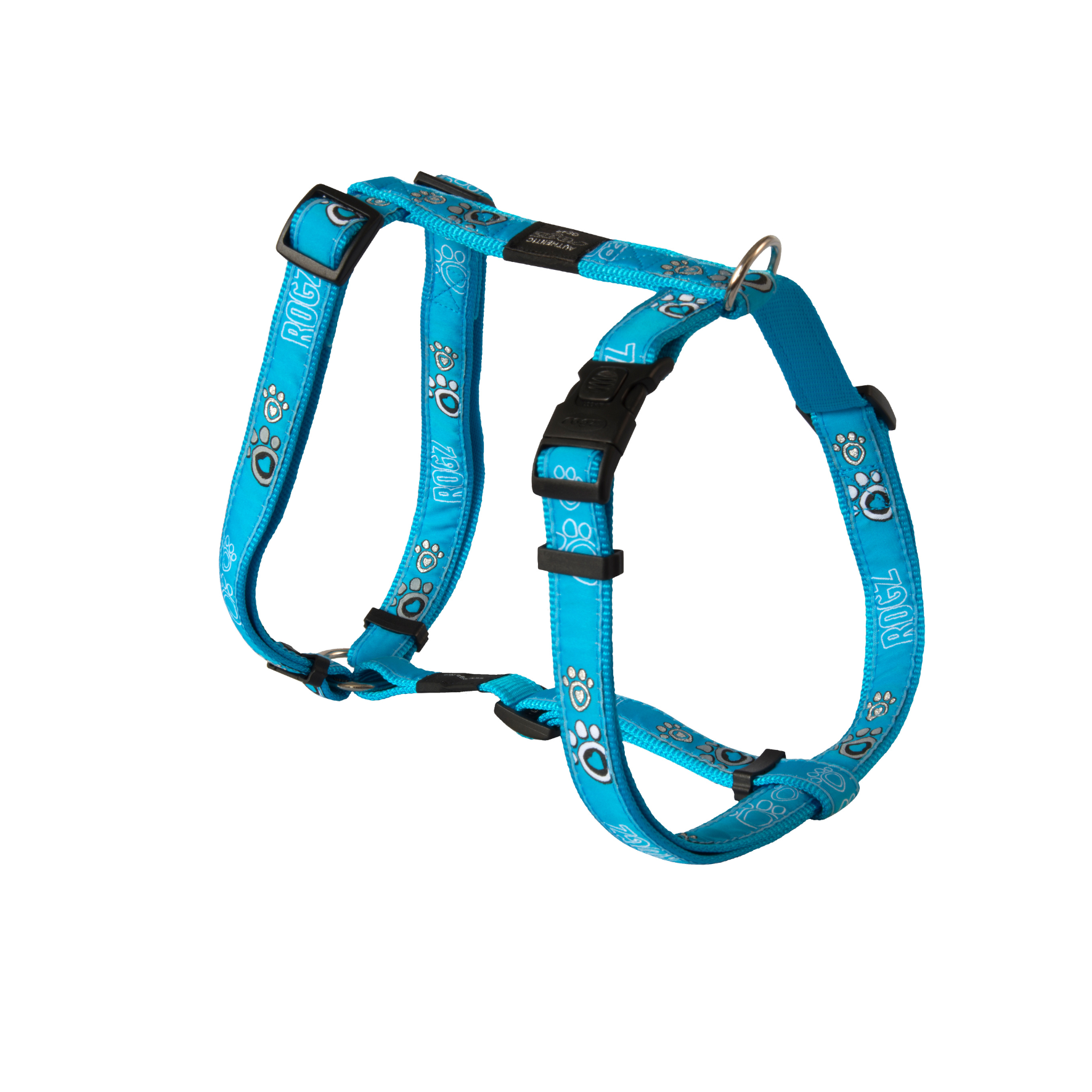 Rogz Harness - Turquoise Paw