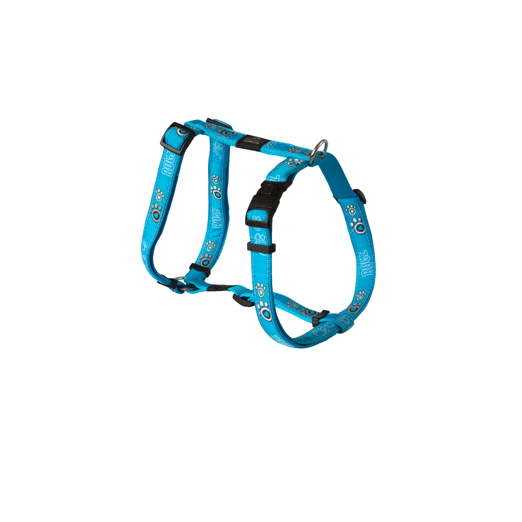 Rogz Harness - Turquoise Paw