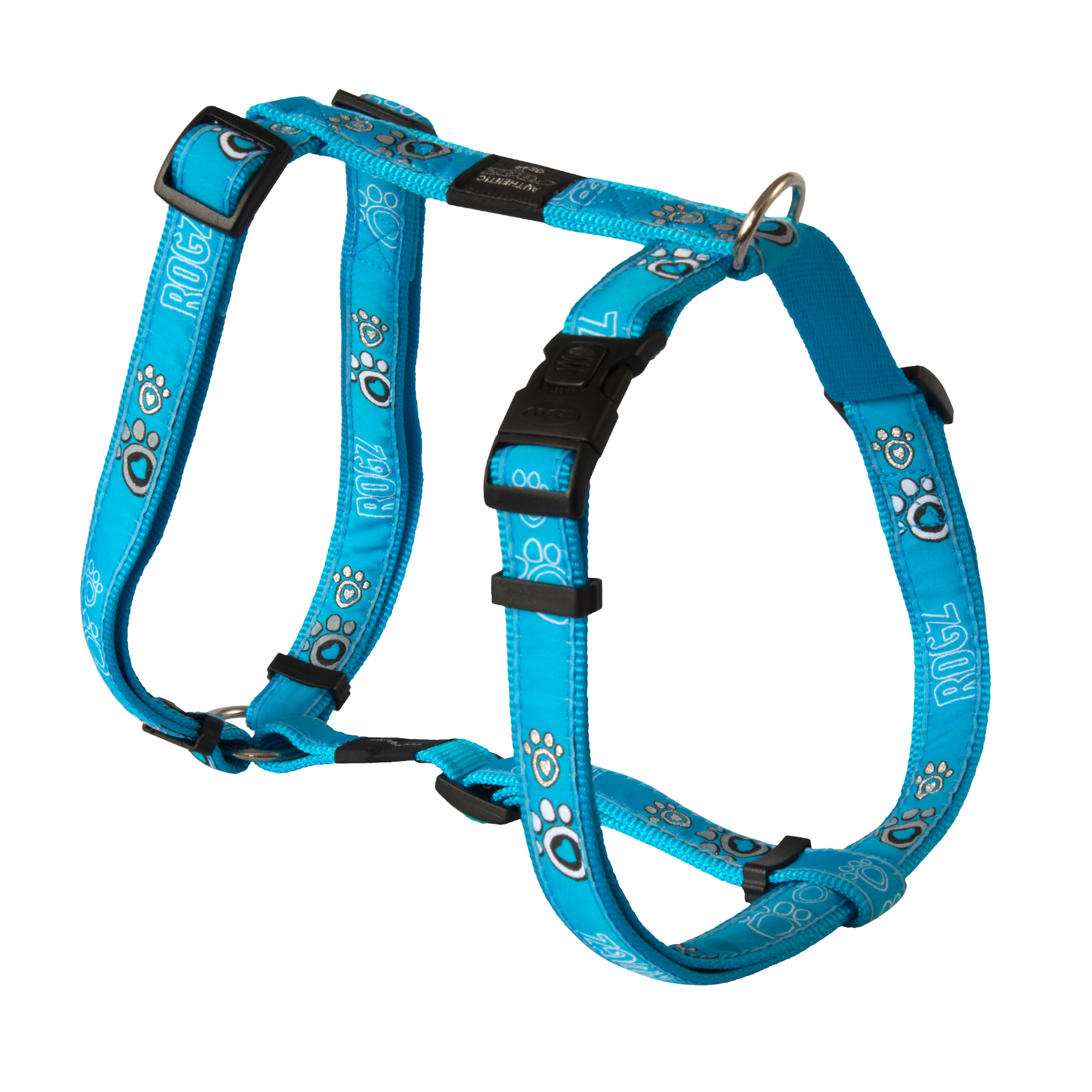 Rogz Harness - Turquoise Paw