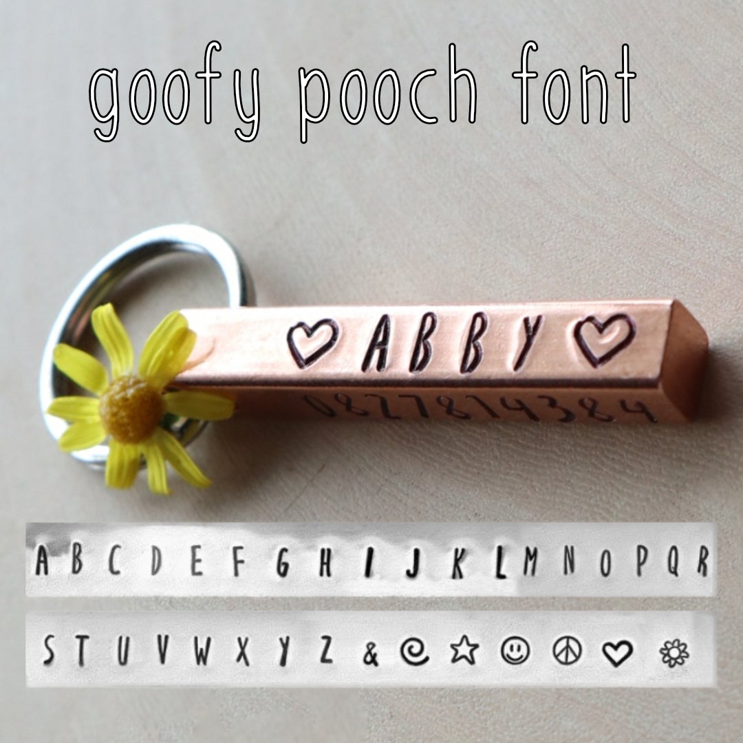 Hand Stamped Tags: Copper