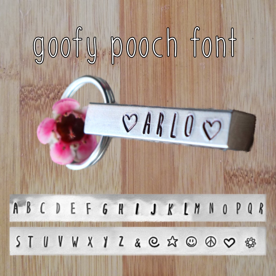 Hand Stamped Tags: Aluminium